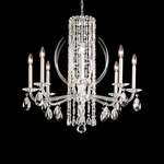 Siena Claw Chandelier - White / Radiance Crystal