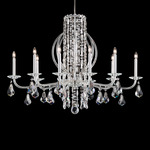 Siena Claw Chandelier - Stainless Steel / Radiance Crystal