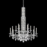 Siena Chandelier - White / Radiance Crystal