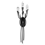 Secret Garden Wall Sconce - Black / Optic Haze Quartz