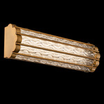 Fortress Color Select Bathroom Vanity Light - Aged Brass / Optic Crystal