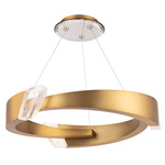 Embrace Color Select Pendant - Aged Brass / Clear