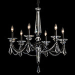 Verona Chandelier - Black / Radiance Crystal