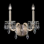 Napoli Wall Sconce - Antique Silver  / Radiance Crystal