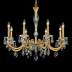 Napoli Chandelier - Heirloom Gold / Radiance Crystal