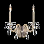 San Marco Wall Sconce - Antique Silver  / Clear