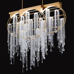 Fantasia Color Select Linear Pendant - Heirloom Gold / Radiance Crystal