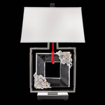 Eva Table Lamp - Red Rope / Radiance Crystal