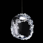 Divine Color Select Pendant - Polished Chrome / Radiance Crystal
