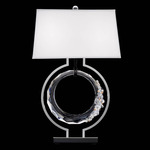 Serenity Table Lamp - Black Rope / Radiance Crystal