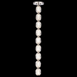 Seduction Color Select Straight Pendant - Polished Nickel / Radiance Crystal