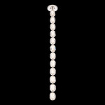 Seduction Color Select Straight Pendant - Polished Nickel / Radiance Crystal