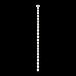 Seduction Color Select Straight Pendant - Polished Nickel / Radiance Crystal