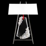 Flora Table Lamp - Red Rope / Radiance Crystal