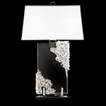 Auroa Table Lamp - Polished Chrome / Radiance Crystal