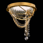 Revere Color Select Ceiling Flush Light - Heirloom Gold / Radiance Crystal