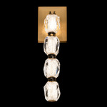 Seduction Color Select Hanging Wall Sconce - Aged Brass / Radiance Crystal