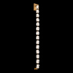 Seduction Color Select Hanging Wall Sconce - Aged Brass / Radiance Crystal