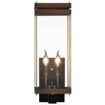 Austin Outdoor Wall Light - Antique Copper / Clear