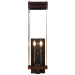 Austin Outdoor Wall Light - Antique Copper / Clear