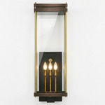 Austin Outdoor Wall Light - Antique Copper / Clear