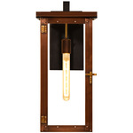 Dinardi Outdoor Wall Light - Antique Copper / Clear