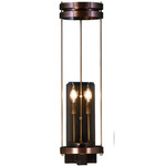 Paradise Bay Outdoor Wall Light - Antique Copper / Clear