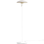 Manta Ray Floor Lamp - White / White / Brass