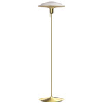 Manta Ray Floor Lamp - Brushed Brass / White / Brass