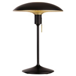 Manta Ray Table Lamp - Black / Black / Brass
