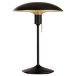 Manta Ray Table Lamp - Black / Black / Brass