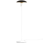 Manta Ray Floor Lamp - White / Black / Brass