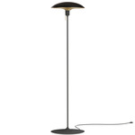 Manta Ray Floor Lamp - Black / Black / Brass