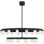 Esfera 2-Tier Chandelier - Nightshade Black / Crystal