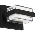 Kamden Wall Sconce 120V - Nightshade Black / Clear