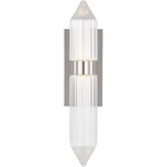 Langston Wall Sconce 120V - Polished Nickel / Clear