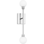 Mara Wall Sconce 120V - Polished Nickel / Frosted