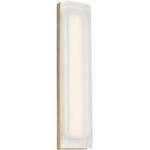 Milley Wall Sconce - Natural Brass / Crystal