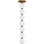 Perle Pendant Chandelier - Natural Brass / Soft White