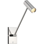 Ponte Small Task Wall Sconce - Polished Nickel