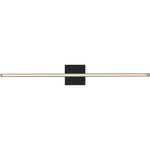 Serre Bathroom Vanity Light - Nightshade Black / Crystal