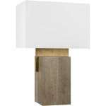 Slab Large Table Lamp - Natural Brass