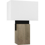 Slab Large Table Lamp - Nightshade Black