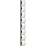 Zig Zag Wall Sconce - Nightshade Black / White Linen