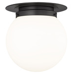 Calhoun Ceiling Light - Matte Black / White Opal