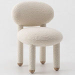 Flock Upholstered Chair - Natural Ash / Nimbus 006