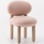 Flock Wooden Leg Chair - Natural Ash / Woolland 03