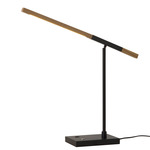 Port Table Lamp - Matte Black / Natural Ash