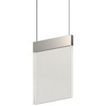 V Panels Pendant - Polished Chrome / Clear