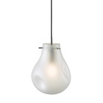 Soap Pendant - Brushed Silver / Frosted